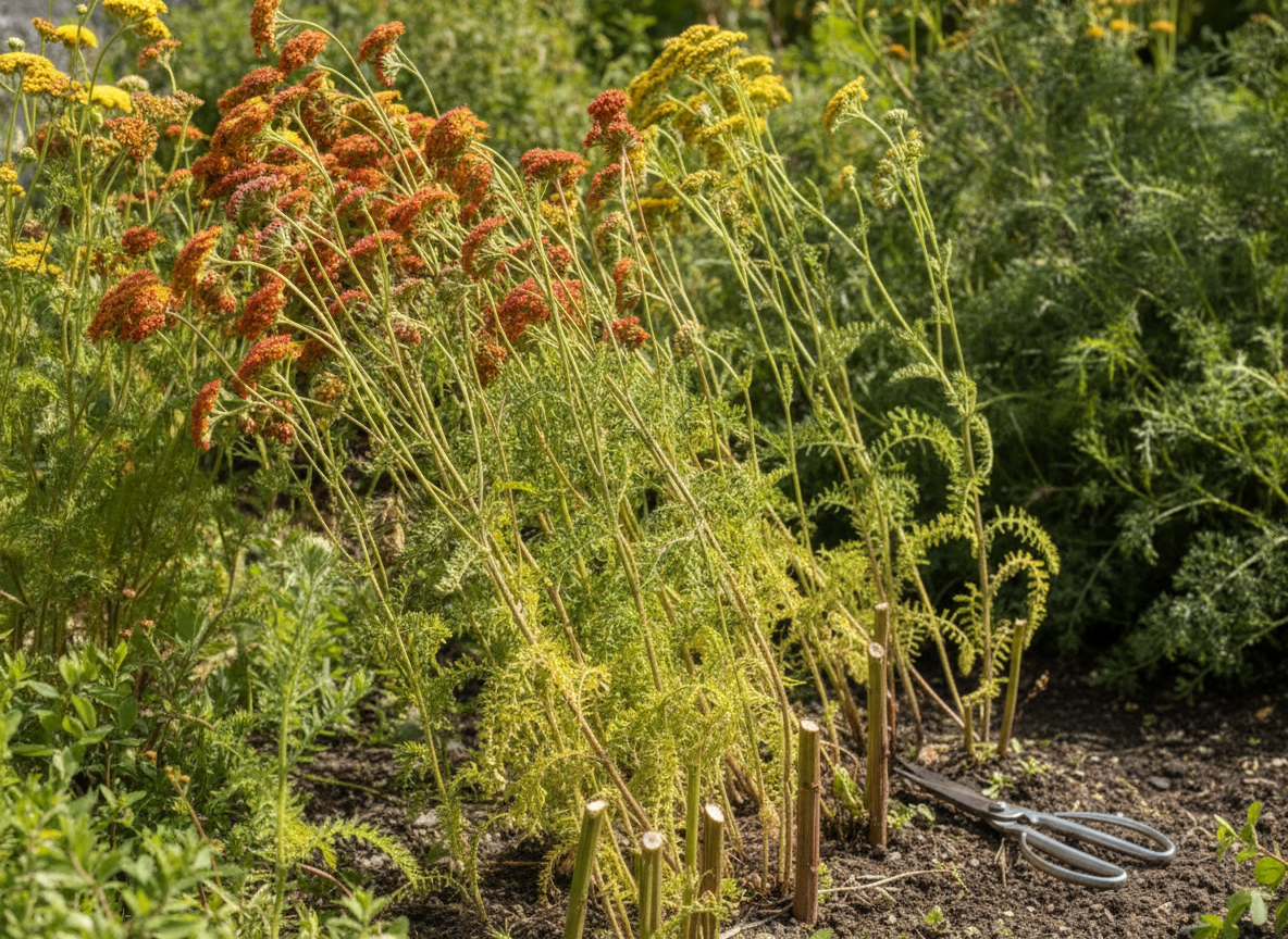 Deadheading the tops does nothing — cut the whole stem down