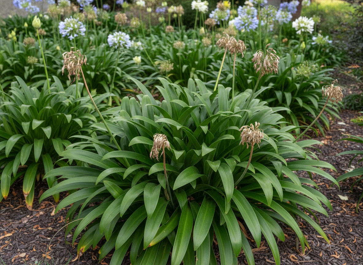 Snoei nooit het blad — zeker niet bij een groenblijvende agapanthus