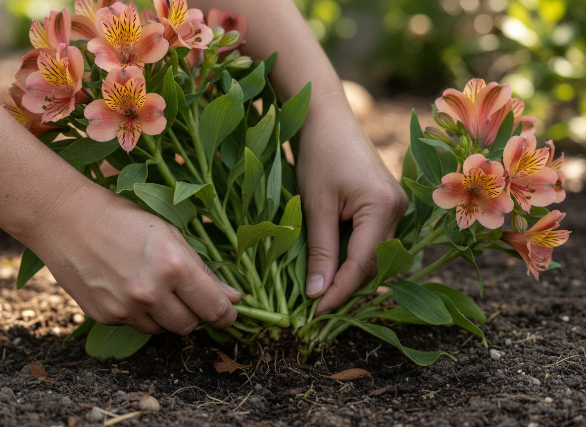 How to pull a stem without wrecking the clump