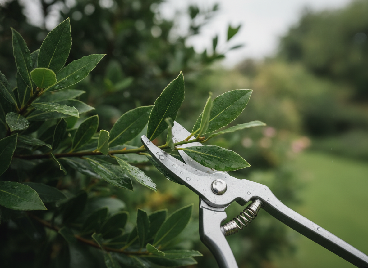 Secateurs, one shoot at a time