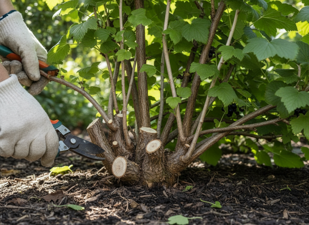 The cut: a third of the oldest stems, to the ground