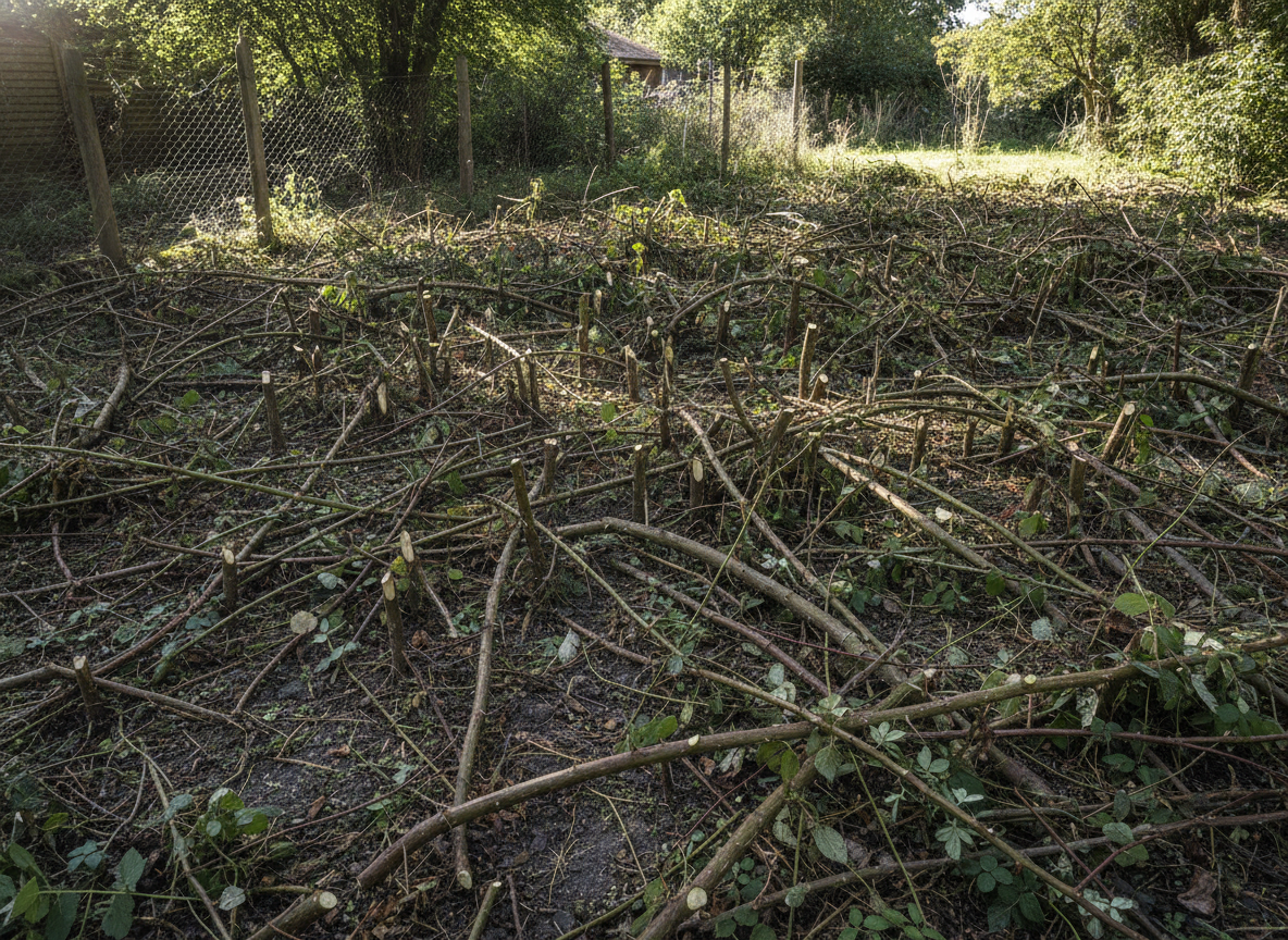 De snoei: tot op de grond, geen stompje