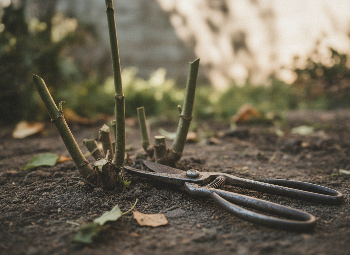 The cut: shears to the ground