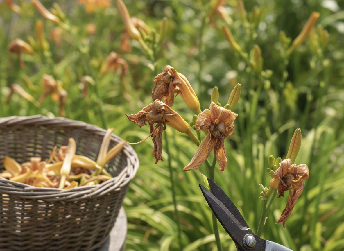 Deadhead the spent blooms daily — and why the mush matters