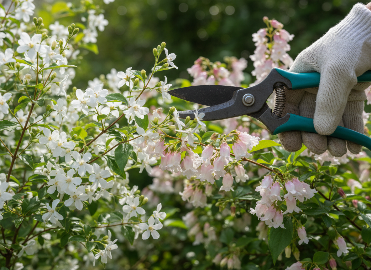 Know which deutzia you're holding the secateurs over