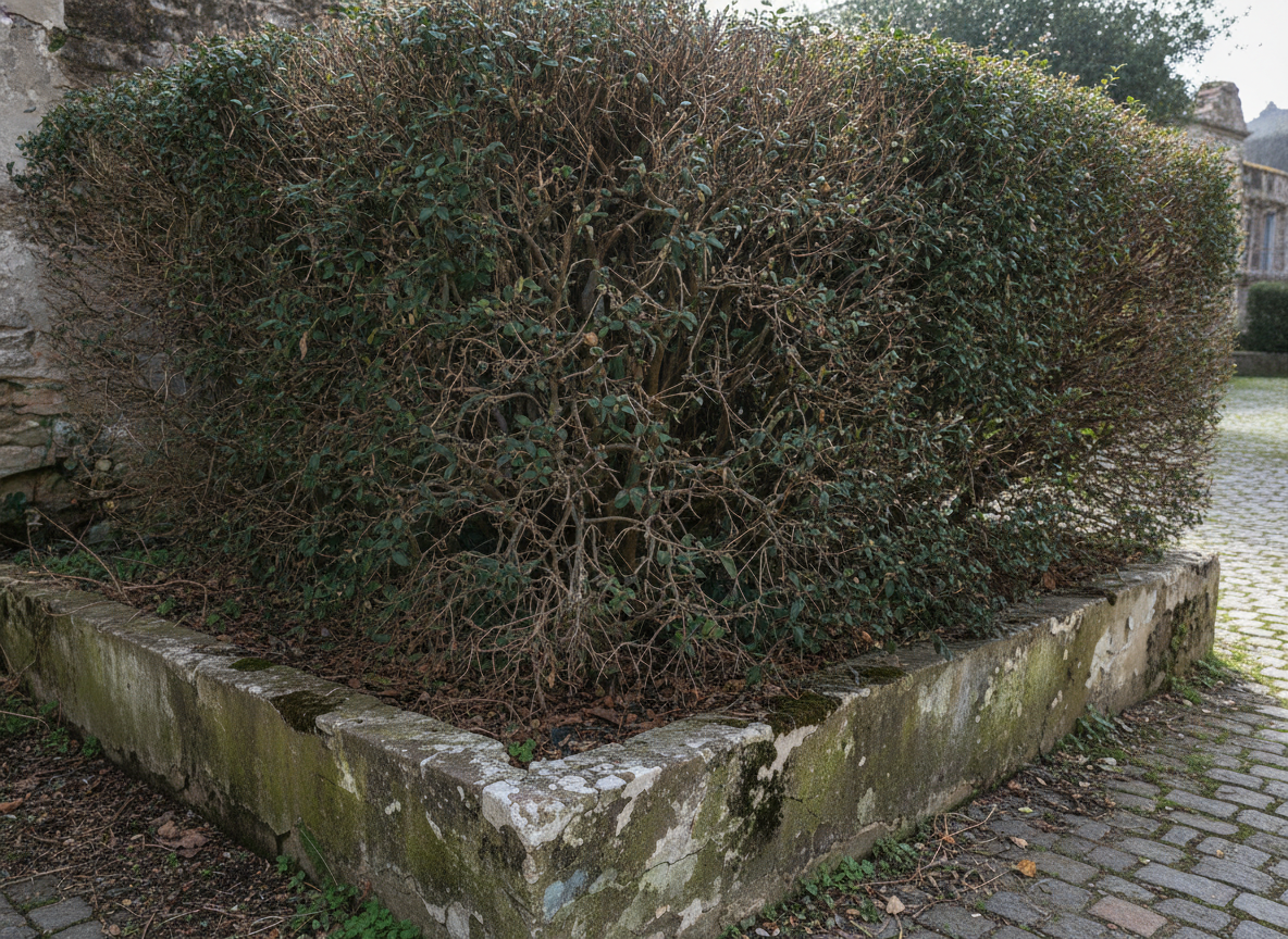 If it's already an overgrown, flowerless block