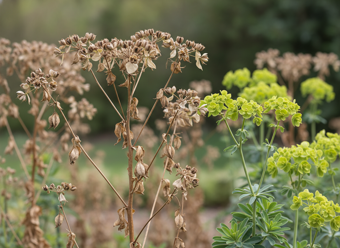 Why the spent stems will never flower again: the biennial habit