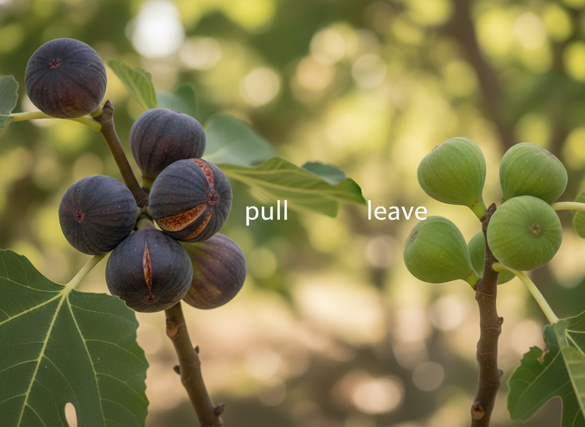 Which figs to pull, and which to leave