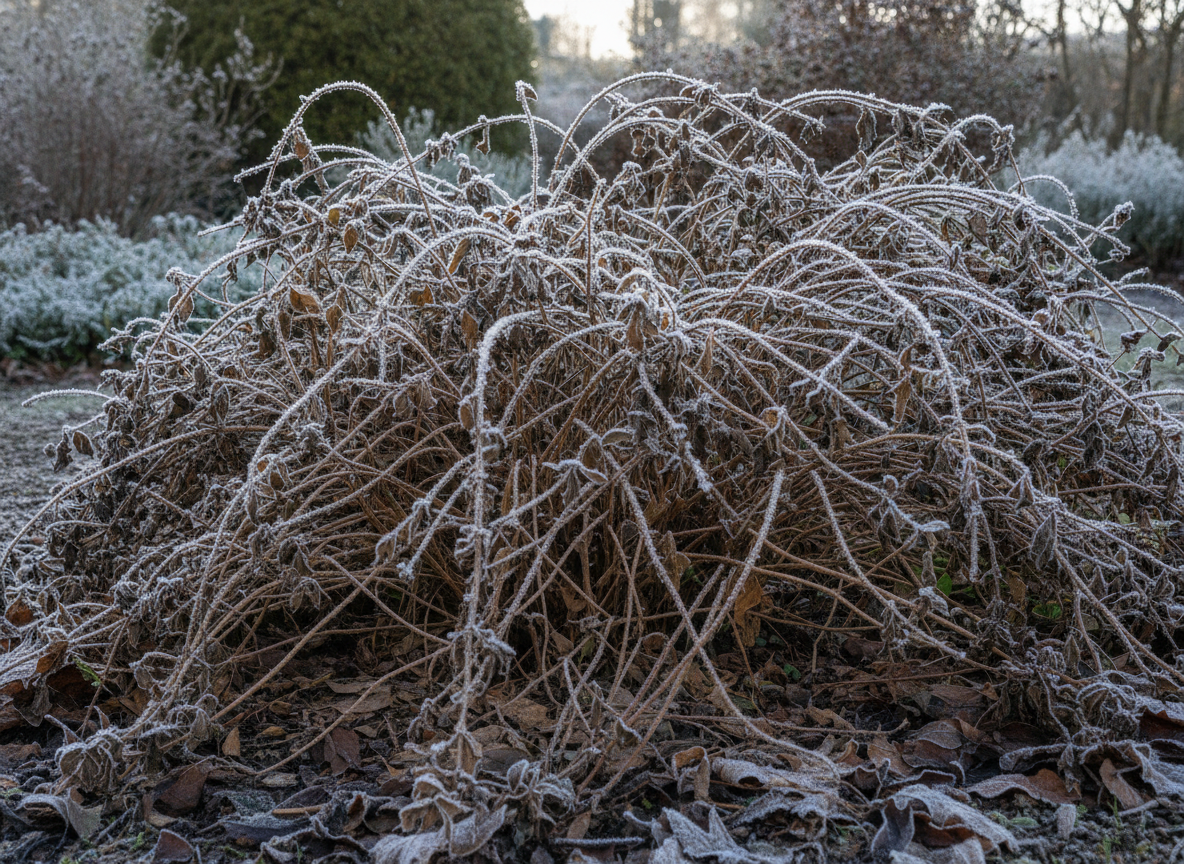 Why last year's stems are the plant's winter coat