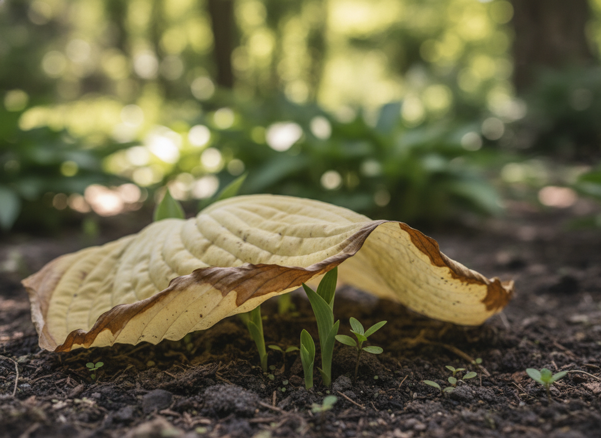 Why a fading leaf is still doing its job