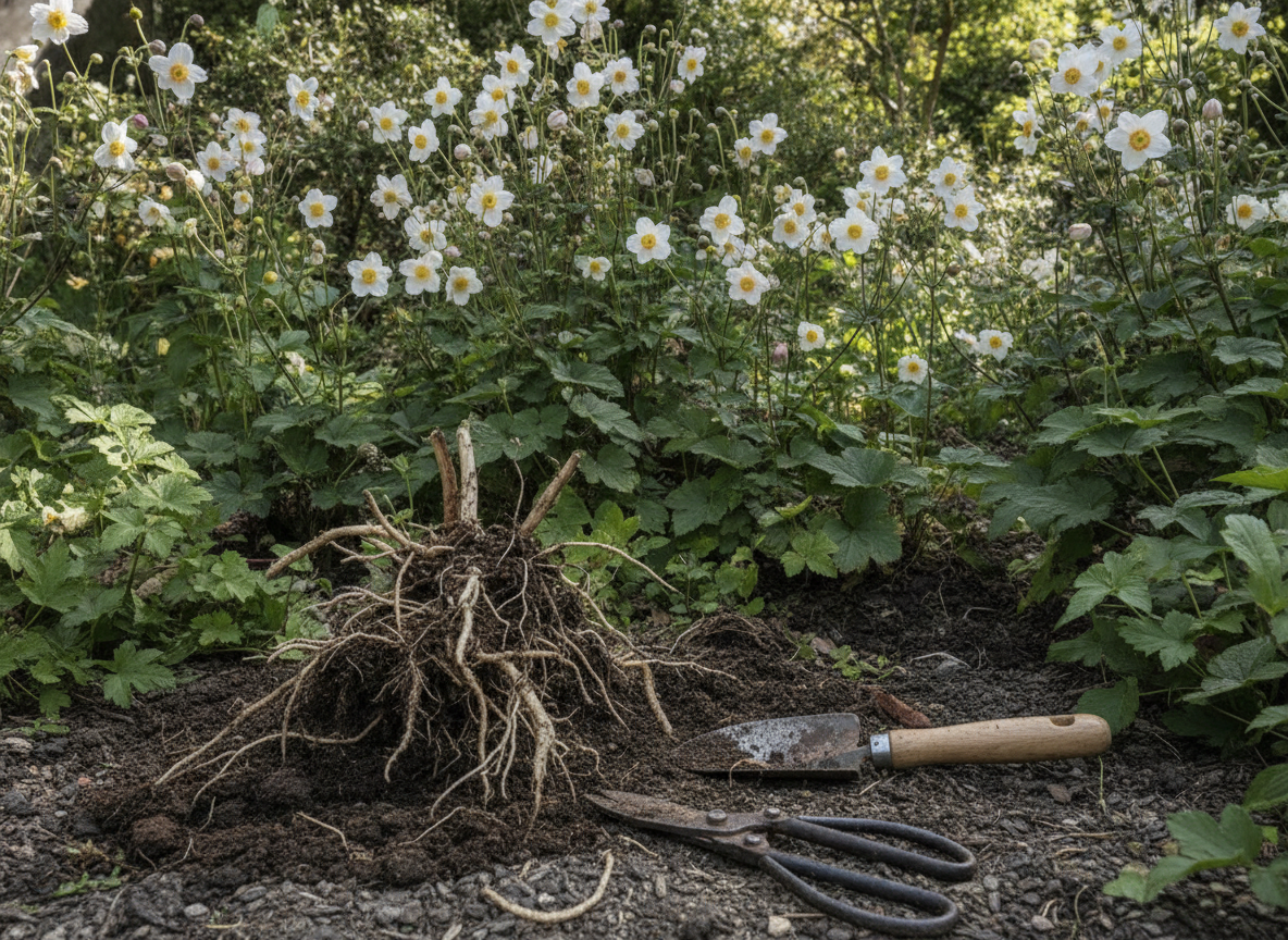 Never dig or chop at the roots