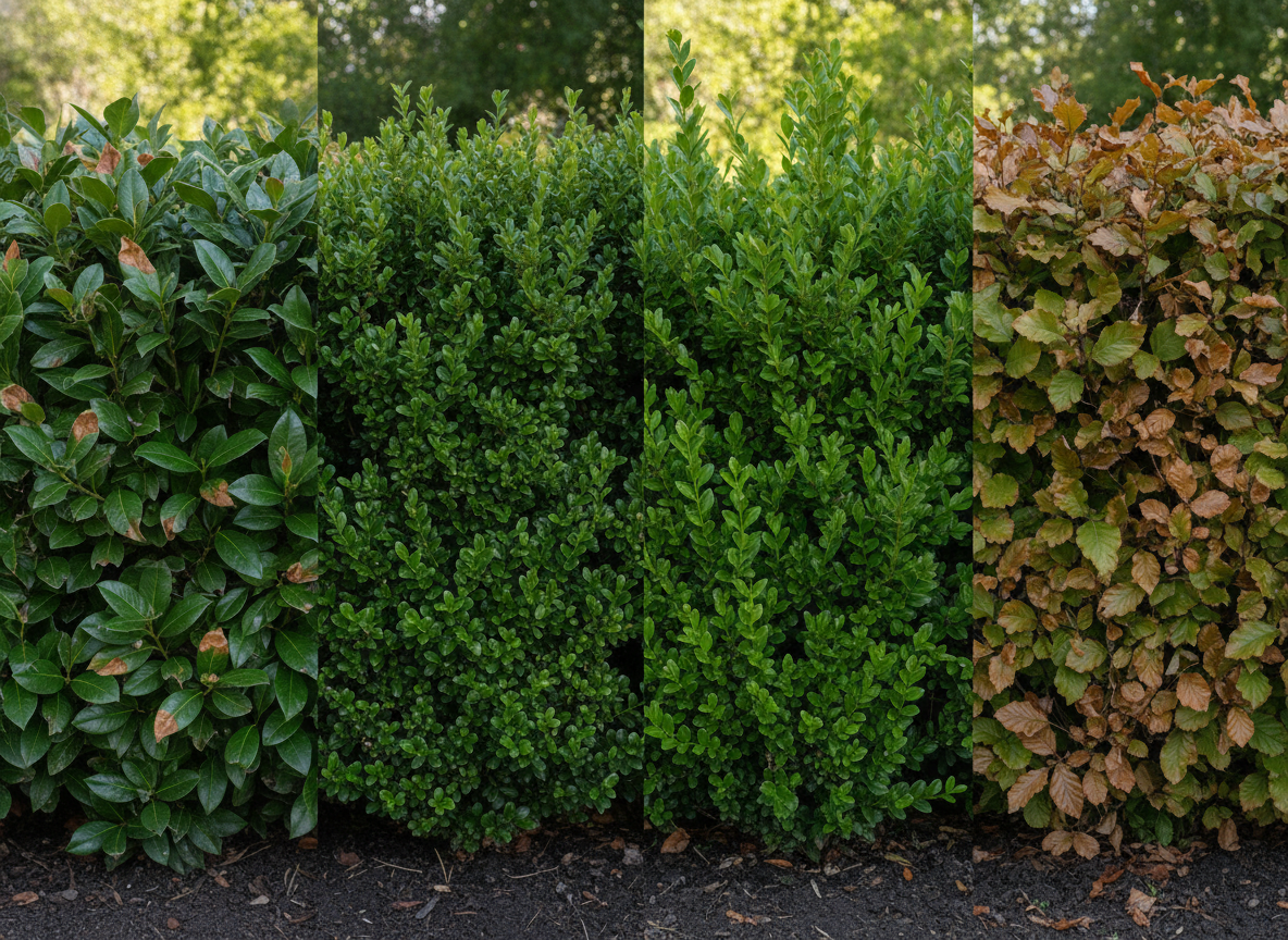 Why laurel behaves differently from box, privet or beech