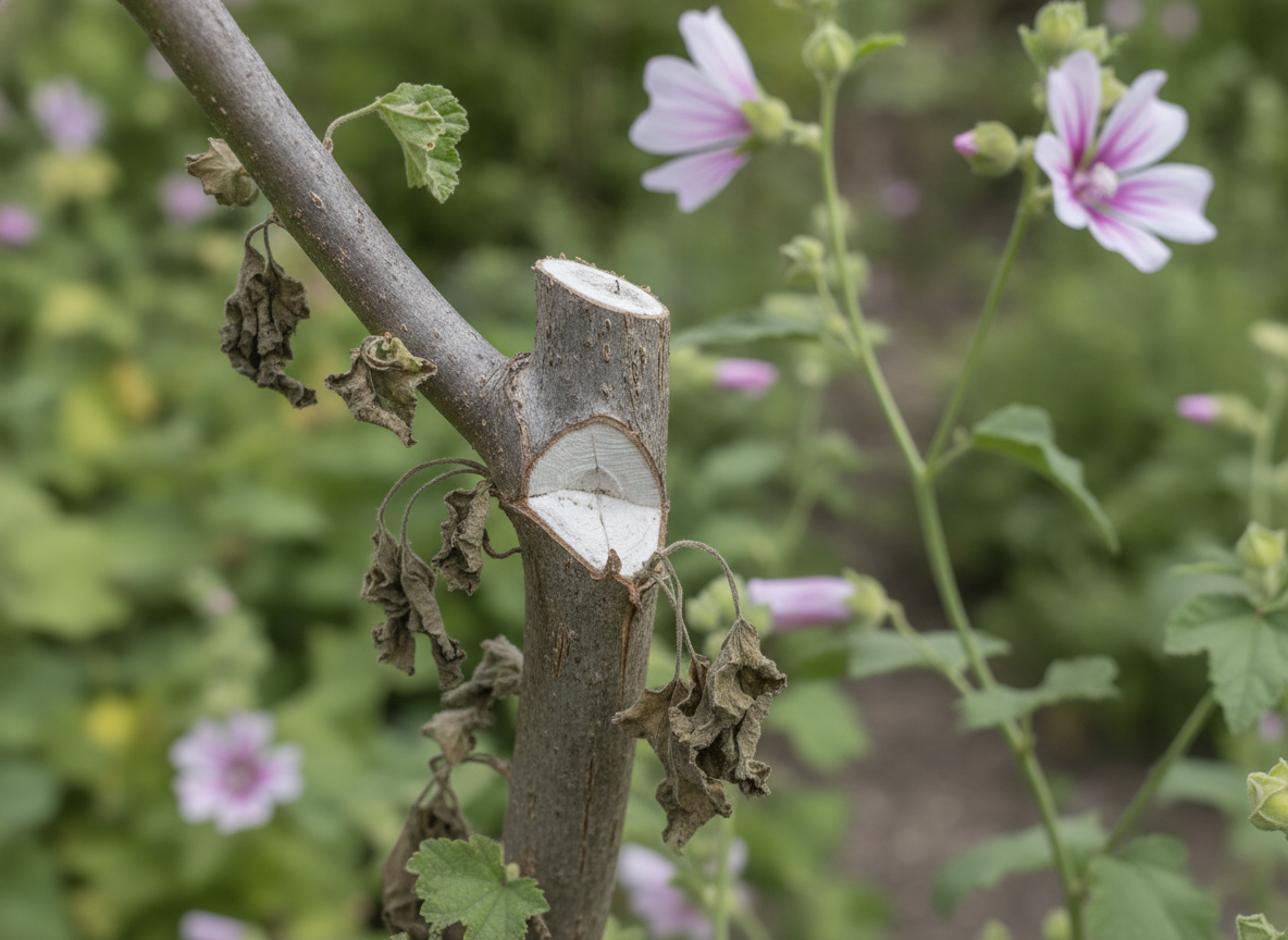 The one cut that kills it: into bare old wood