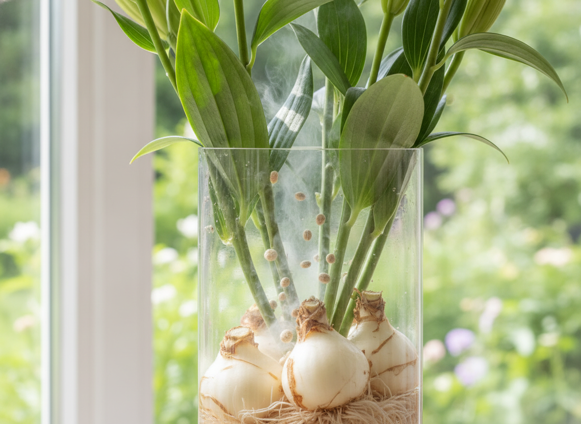 Feed the bulb while the stem is still working