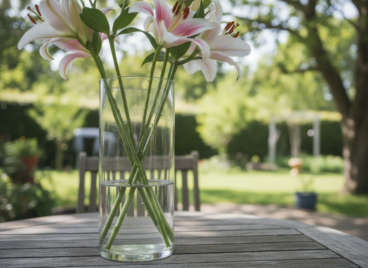Never cut the stem down for the vase