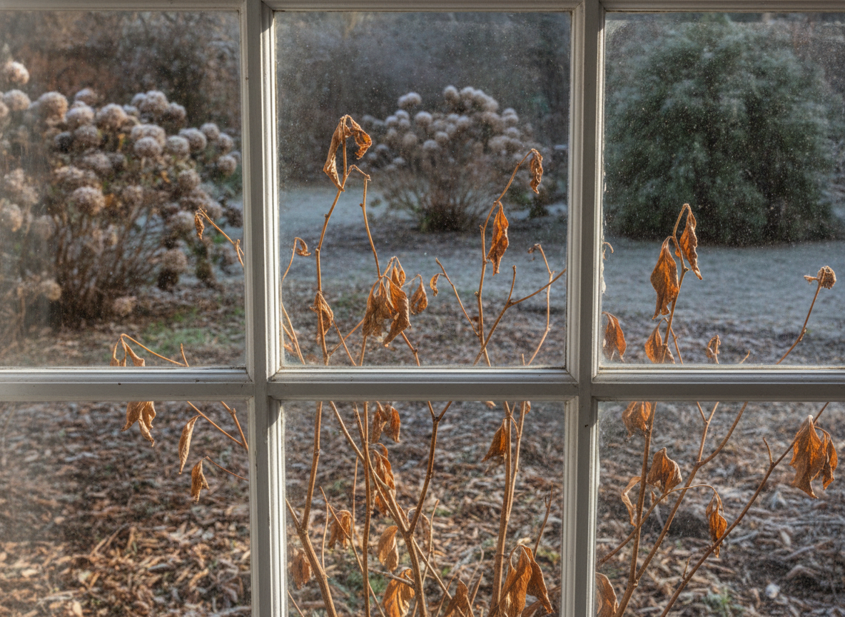 The window: after the foliage dies down