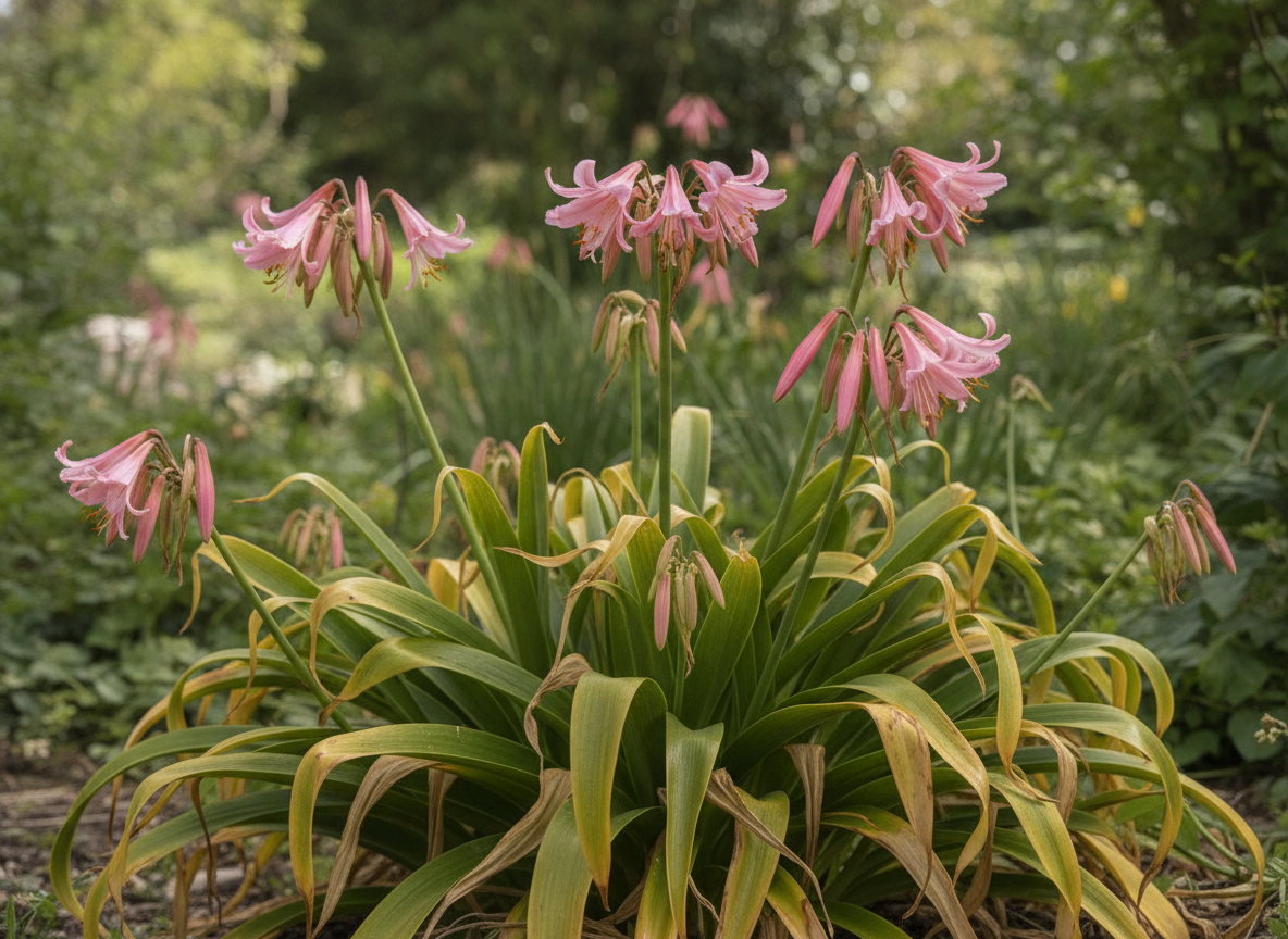 Never cut the leaves — they only turn up as the flowers go