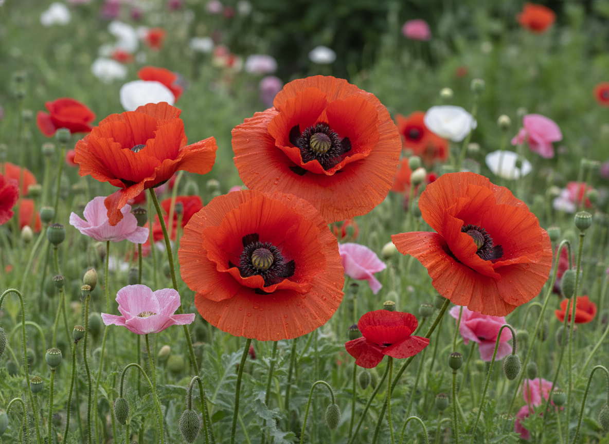 Verwar de vaste papaver niet met de eenjarigen