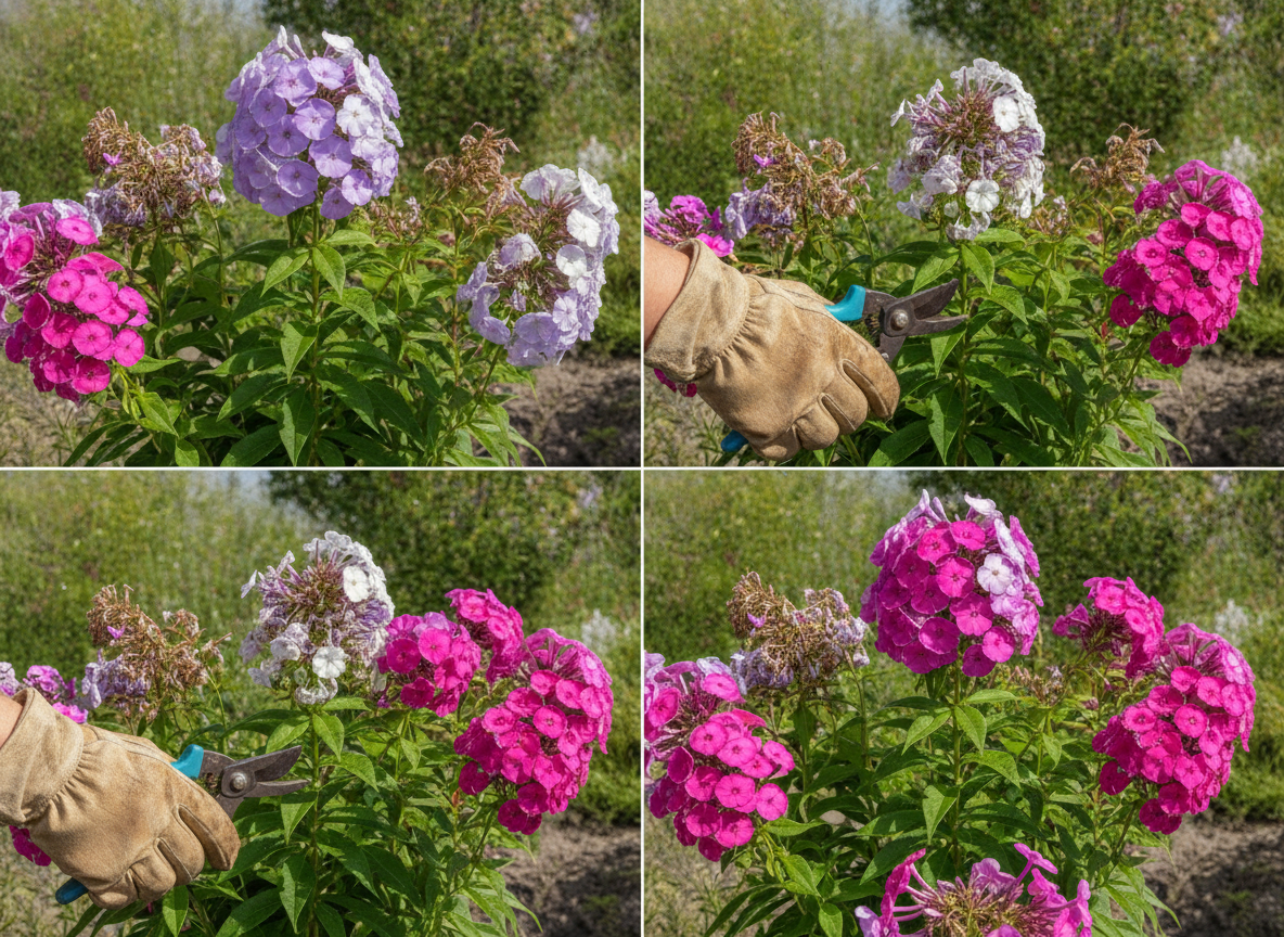 How to deadhead phlox, step by step