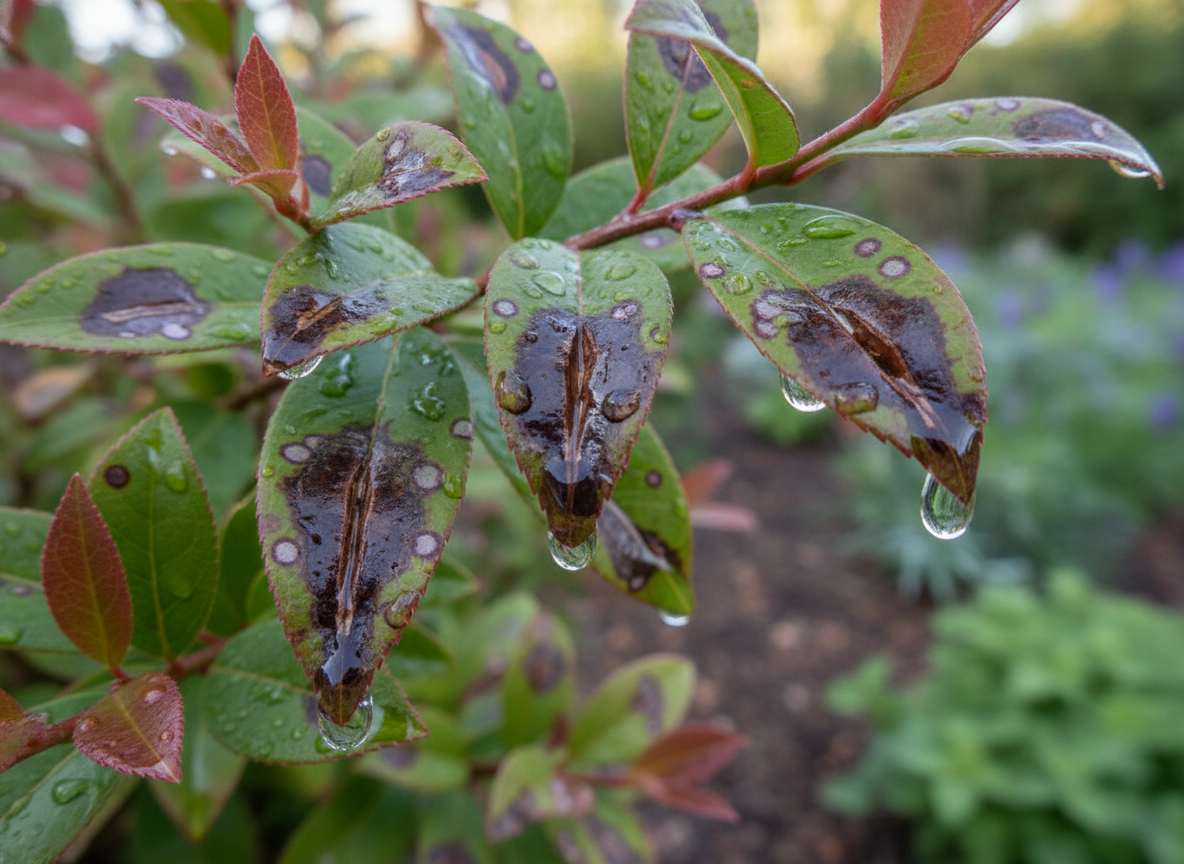 Wet wounds are how leaf spot gets in