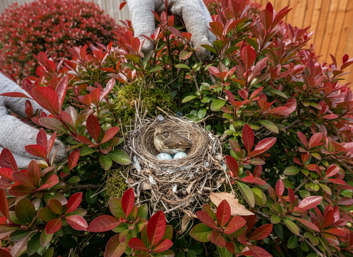 Check for nesting birds before you start