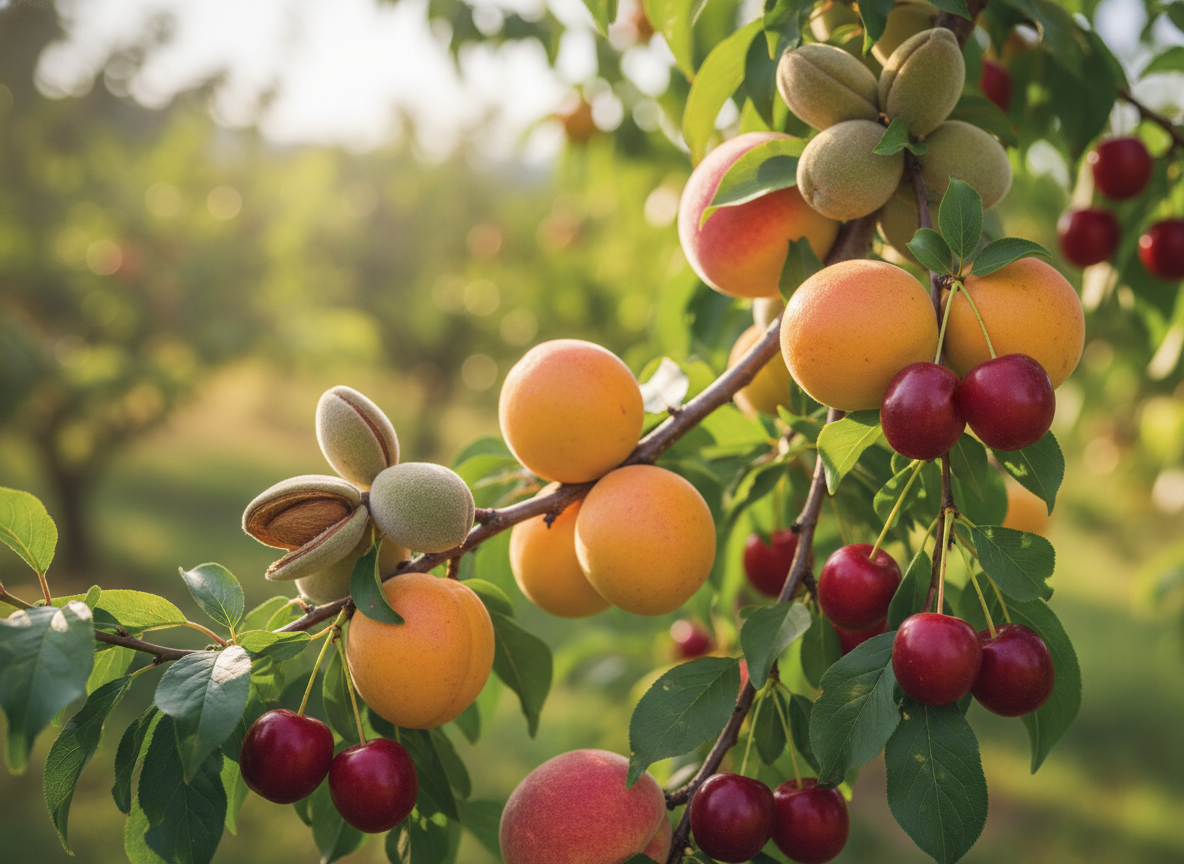 What about apricots, peaches and almonds?