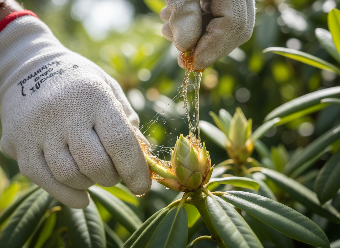 The sticky resin: what it is, and why it doesn't mean "wash the plant"
