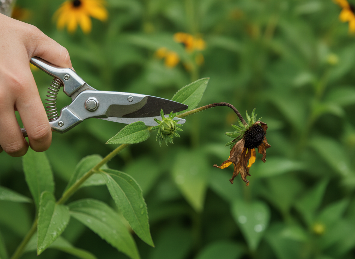 Cut to the next leaf bud, not just the flower