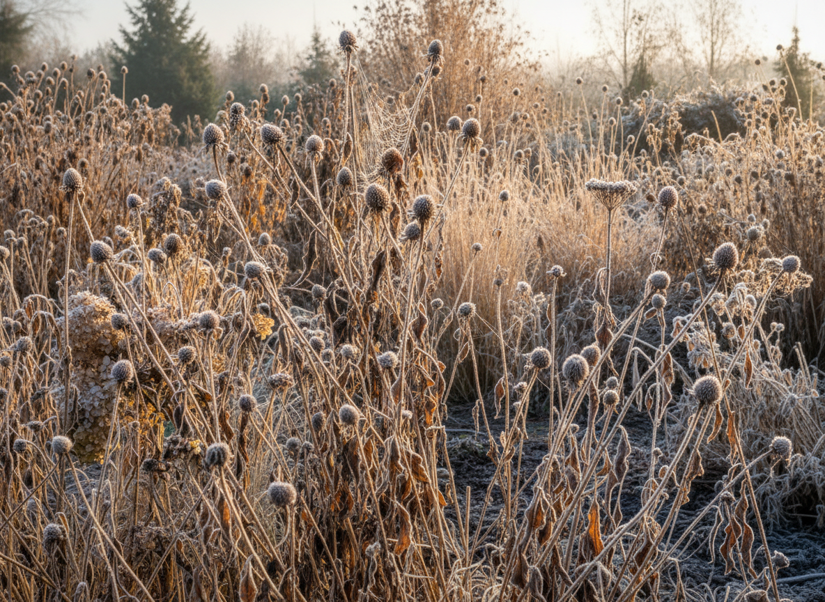 Why the stems have to stay on all winter