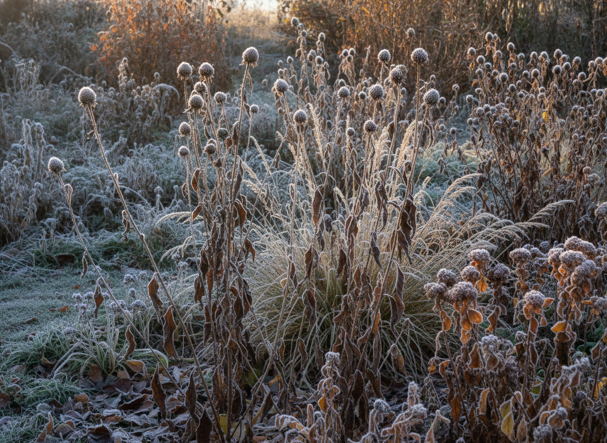 Waarom de stengels de hele winter moeten blijven staan