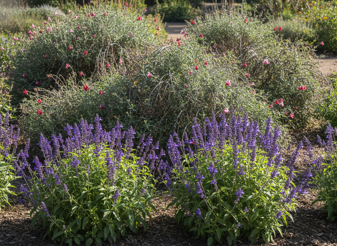 Border salvias yes — shrubby salvias are a different plant