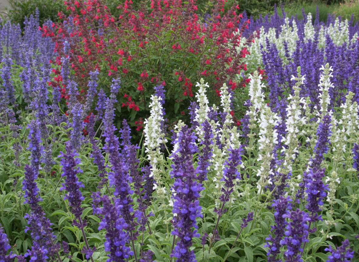 Kruidachtige siersalie wel — struiksalie is een andere plant