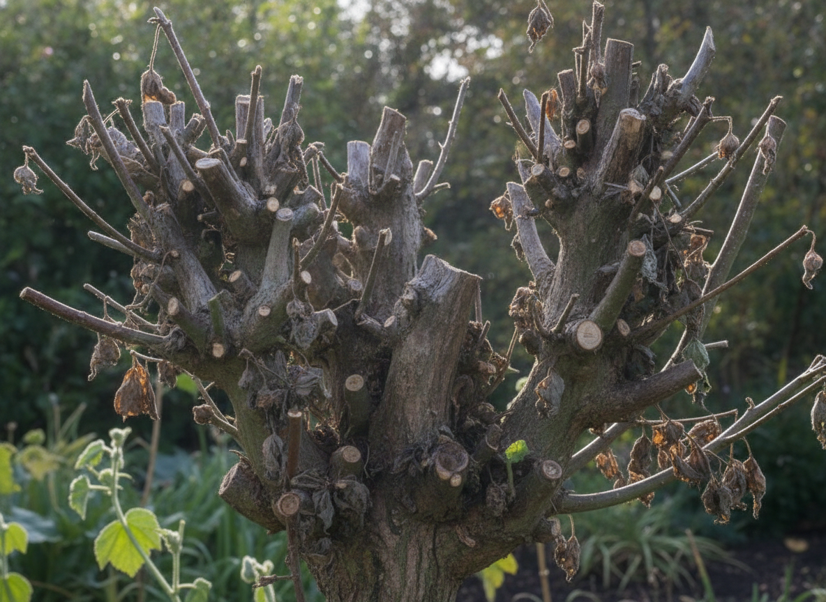 De snoei die 'm de das omdoet: in oud hout