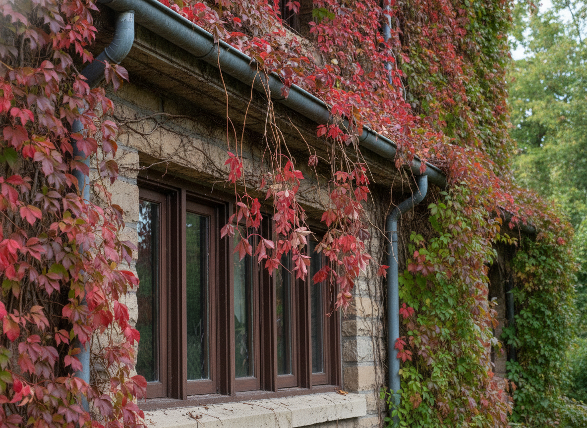 Where to cut: below the gutter, clear of the frames