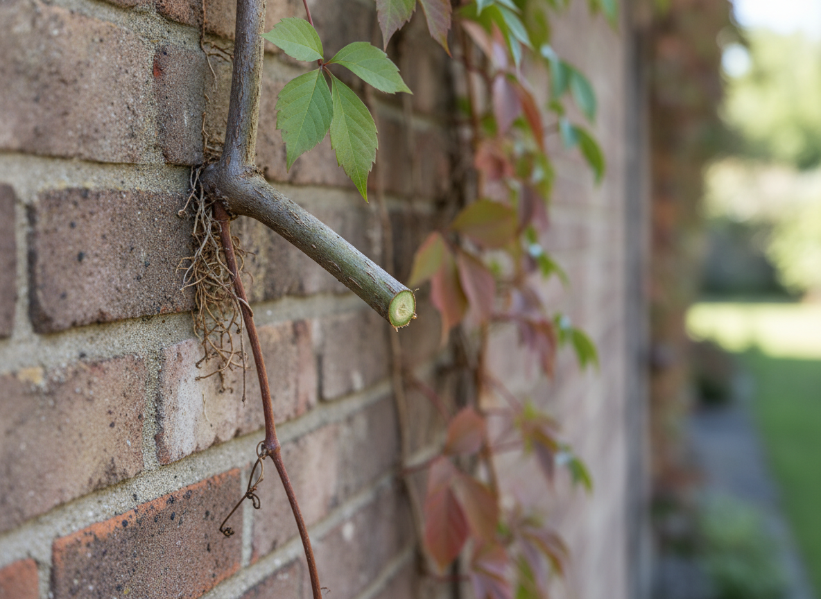 Cut the stem, then wait — don't rip it off the wall