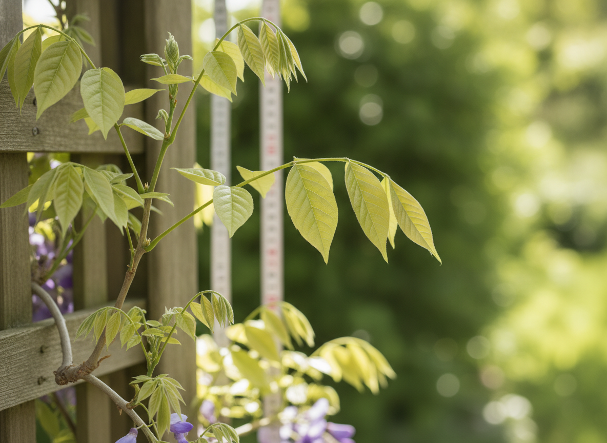 Why "five or six leaves" and not a number of centimetres