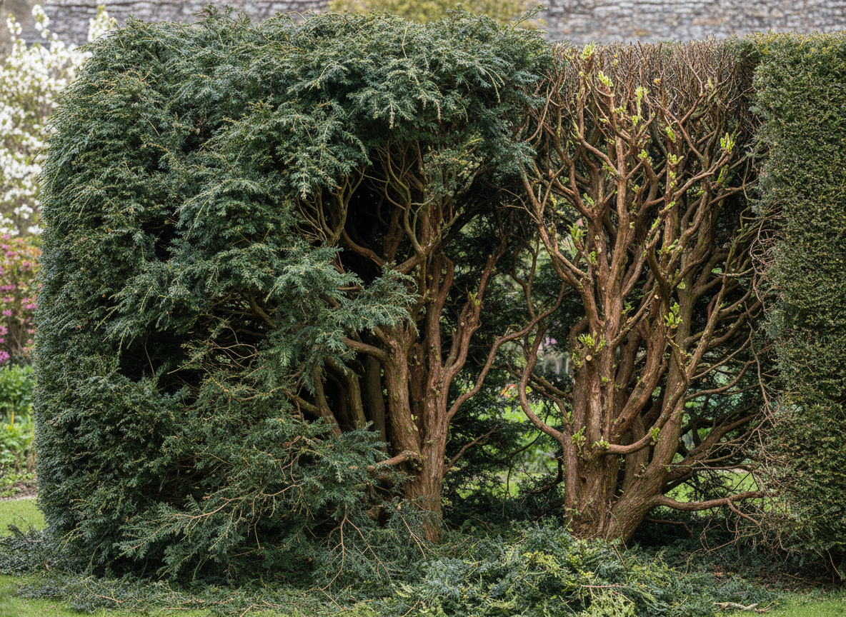 The renovation cut: bringing an overgrown yew back